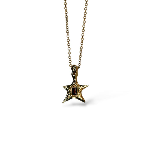 Messy Star Pendant - 9ct Yellow Gold
